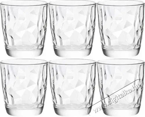 Bormioli poh&aacute;r DIAMOND 300ml, &aacute;tl&aacute;tsz&oacute;, 6 db Konyhai term&eacute;kek - Konyhai eszk&ouml;z - Egy&eacute;b konyhai eszk&ouml;z - 524421