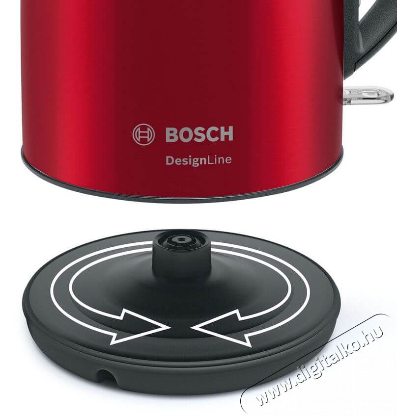Bosch TWK3P424 DesignLine v&iacute;zforral&oacute; - v&ouml;r&ouml;s Konyhai term&eacute;kek - V&iacute;zforral&oacute; / teafőző - 359656