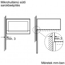 Bosch BFL553MS0 Serie 4 be&eacute;p&iacute;thető mikrohull&aacute;m&uacute; s&uuml;tő Konyhai term&eacute;kek - Mikrohull&aacute;m&uacute; s&uuml;tő - Mikrohull&aacute;m&uacute; s&uuml;tő (be&eacute;p&iacute;thető) - 336706