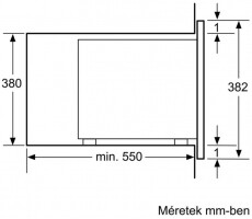 Bosch BFL553MS0 Serie 4 be&eacute;p&iacute;thető mikrohull&aacute;m&uacute; s&uuml;tő Konyhai term&eacute;kek - Mikrohull&aacute;m&uacute; s&uuml;tő - Mikrohull&aacute;m&uacute; s&uuml;tő (be&eacute;p&iacute;thető) - 336706