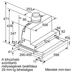 Bosch DFS067A51 teleszk&oacute;pos p&aacute;raelsz&iacute;v&oacute; Konyhai term&eacute;kek - P&aacute;raelsz&iacute;v&oacute; - Be&eacute;p&iacute;thető / kih&uacute;zhat&oacute; - 370321