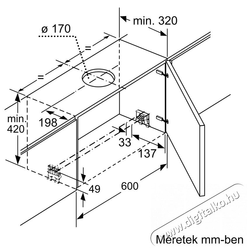 Bosch DFS067K51 Teleszk&oacute;pos p&aacute;raelsz&iacute;v&oacute; Konyhai term&eacute;kek - P&aacute;raelsz&iacute;v&oacute; - Be&eacute;p&iacute;thető / kih&uacute;zhat&oacute; - 370322