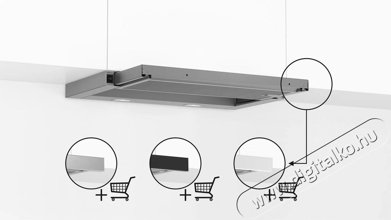 Bosch DFL064W53 kih&uacute;zhat&oacute; p&aacute;raelsz&iacute;v&oacute; Konyhai term&eacute;kek - P&aacute;raelsz&iacute;v&oacute; - Be&eacute;p&iacute;thető / kih&uacute;zhat&oacute; - 369950