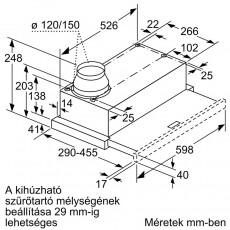 Bosch DFL064W53 kih&uacute;zhat&oacute; p&aacute;raelsz&iacute;v&oacute; Konyhai term&eacute;kek - P&aacute;raelsz&iacute;v&oacute; - Be&eacute;p&iacute;thető / kih&uacute;zhat&oacute; - 369950
