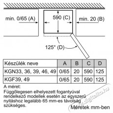 Bosch KGN39VLEB alulfagyaszt&oacute;s hűtő Konyhai term&eacute;kek - Hűtő, fagyaszt&oacute; (szabadon&aacute;ll&oacute;) - Alulfagyaszt&oacute;s kombin&aacute;lt hűtő - 377976