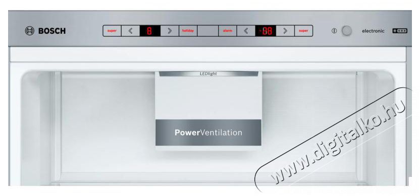 Bosch KGE398IBP-hűtőszekr&eacute;ny Konyhai term&eacute;kek - Hűtő, fagyaszt&oacute; (szabadon&aacute;ll&oacute;) - Alulfagyaszt&oacute;s kombin&aacute;lt hűtő - 370331