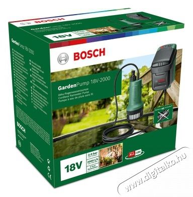 Bosch GardenPump 18V-2000 akku &eacute;s t&ouml;ltő n&eacute;lk&uuml;l akkumul&aacute;toros kerti szivatty&uacute; H&aacute;ztart&aacute;s / Otthon / K&uuml;lt&eacute;r - K&uuml;lt&eacute;r / kerti term&eacute;k / grill - Szivatty&uacute; - 414844