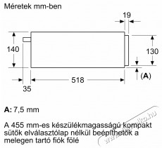 Bosch BIC7101B1 Konyhai term&eacute;kek - S&uuml;tő-főzőlap, tűzhely (be&eacute;p&iacute;thető) - Melegentart&oacute; fi&oacute;k - 490956