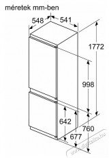 Bosch KIN865SE0 Konyhai term&eacute;kek - Hűtő, fagyaszt&oacute; (szabadon&aacute;ll&oacute;) - Alulfagyaszt&oacute;s kombin&aacute;lt hűtő - 492707