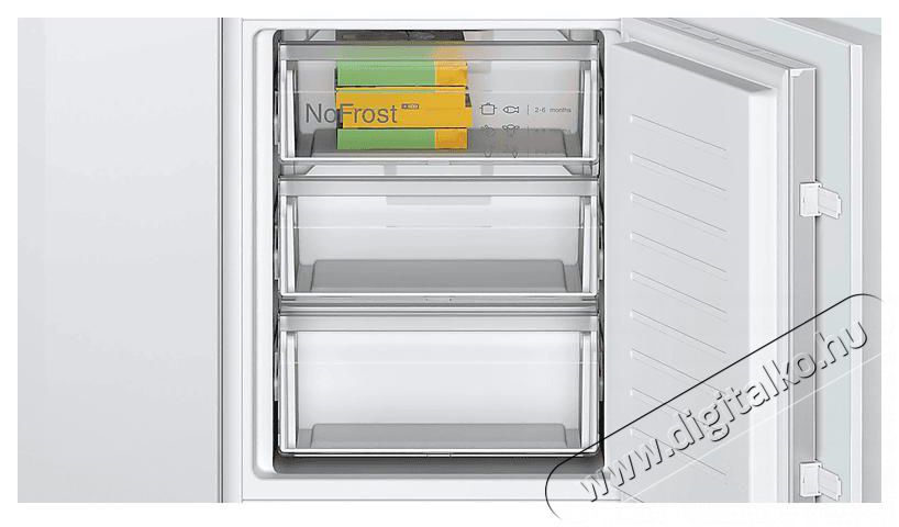 Bosch KIN865SE0 Konyhai term&eacute;kek - Hűtő, fagyaszt&oacute; (szabadon&aacute;ll&oacute;) - Alulfagyaszt&oacute;s kombin&aacute;lt hűtő - 492707