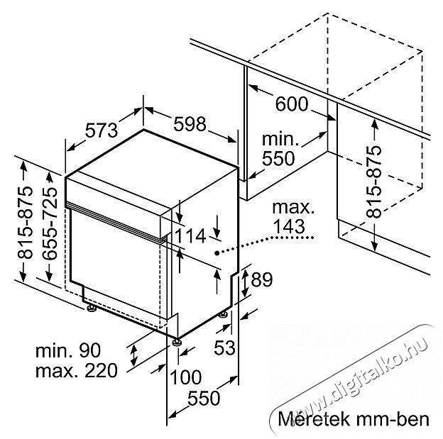 Bosch SMI4HTS00E Konyhai term&eacute;kek - Mosogat&oacute;g&eacute;p - Norm&aacute;l (60cm) be&eacute;p&iacute;thető mosogat&oacute;g&eacute;p - 492715