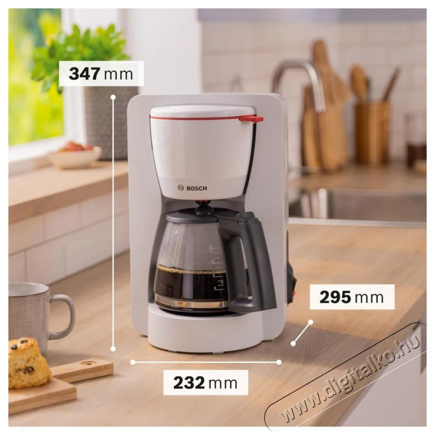 Bosch TKA2M111 K&aacute;v&eacute;főző Konyhai term&eacute;kek - K&aacute;v&eacute;főző / k&aacute;v&eacute;&ouml;rlő / kieg&eacute;sz&iacute;tő - Filteres k&aacute;v&eacute;főző - 494439