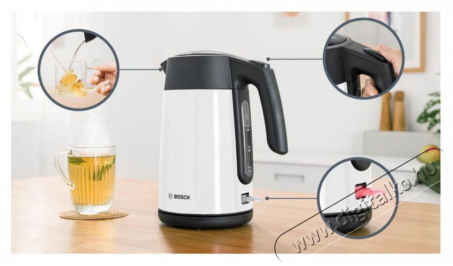 Bosch TWK7L461 Konyhai term&eacute;kek - V&iacute;zforral&oacute; / teafőző - 506590