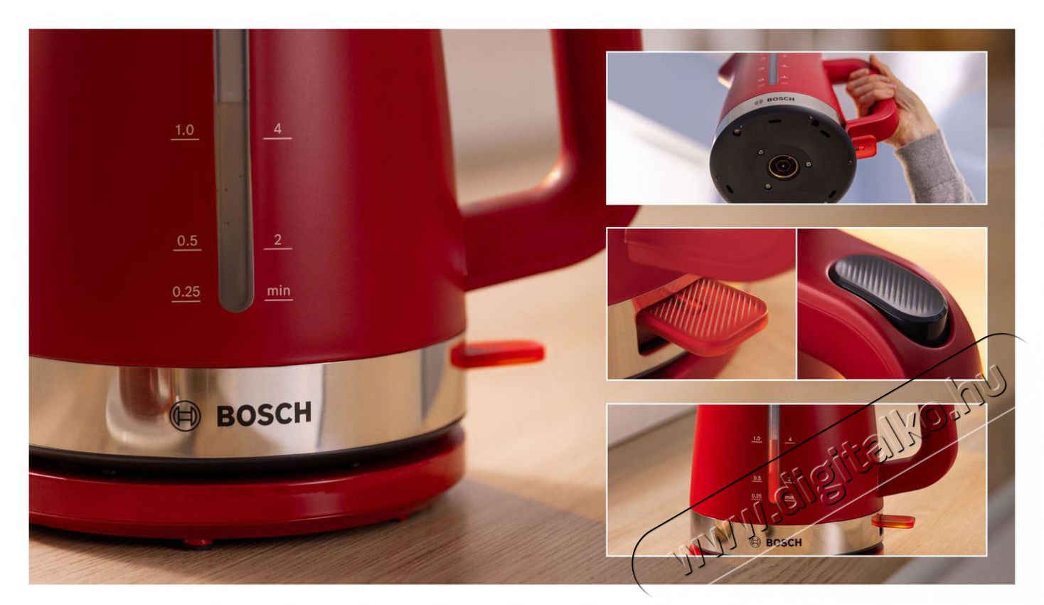 Bosch TWK4M224 MyMoments Konyhai term&eacute;kek - V&iacute;zforral&oacute; / teafőző - 512941