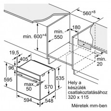 Bosch HBG578EB3 fekete, be&eacute;p&iacute;thető, s&uuml;tőt&eacute;r: 71L, grill, l&eacute;gkever&eacute;s, s&uuml;tő Konyhai term&eacute;kek - S&uuml;tő-főzőlap, tűzhely (be&eacute;p&iacute;thető) - S&uuml;tő (be&eacute;p&iacute;thető) - 514334