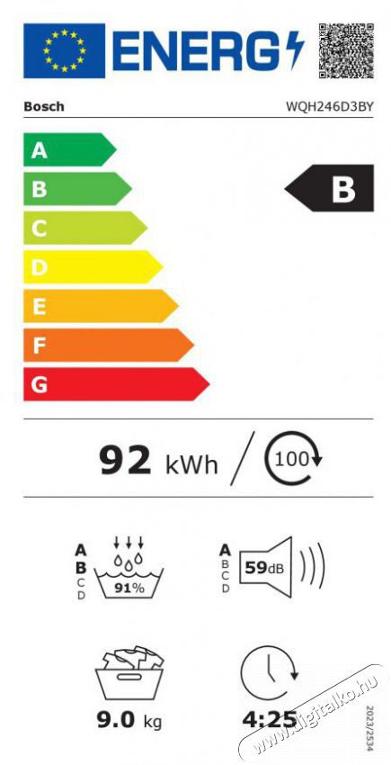 Bosch WQH246D3BY Serie 6 H&aacute;ztart&aacute;s / Otthon / K&uuml;lt&eacute;r - Mos&oacute;g&eacute;p / sz&aacute;r&iacute;t&oacute;g&eacute;p - Sz&aacute;r&iacute;t&oacute;g&eacute;p - 518108