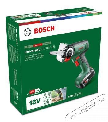 Bosch 06033D5202 AKU UniversalCut egykezes l&aacute;ncfűr&eacute;sz, 18V-65 (1x2,5 Ah) H&aacute;ztart&aacute;s / Otthon / K&uuml;lt&eacute;r - K&uuml;lt&eacute;r / kerti term&eacute;k / grill - L&aacute;ncfűr&eacute;sz - 518599