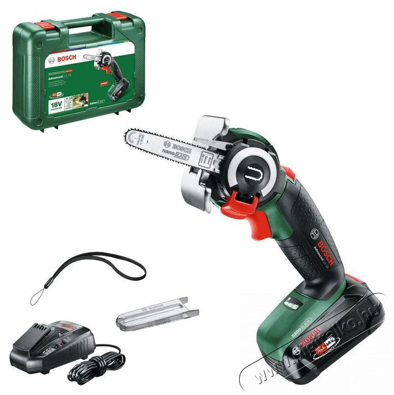 Bosch AKU AdvancedCut 18V (1x2,5 Ah) 0.603.3D5.101 egykezes l&aacute;ncfűr&eacute;sz H&aacute;ztart&aacute;s / Otthon / K&uuml;lt&eacute;r - K&uuml;lt&eacute;r / kerti term&eacute;k / grill - L&aacute;ncfűr&eacute;sz - 518541