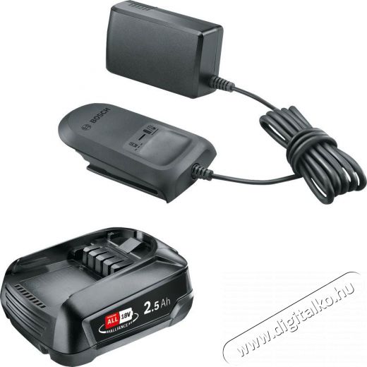 Bosch 1600A02625 Starter Set PBA 18V 2,5 Ah + AL 18V-20 W Akkuk &eacute;s t&ouml;ltők - Li-ion akkumul&aacute;tor &eacute;s t&ouml;ltő (gy&aacute;ri) - Szettben - 518524