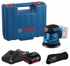 Bosch GEX 185-Li 18V 1x4Ah + porzs&aacute;k, tokkal csiszol&oacute; g&eacute;p H&aacute;ztart&aacute;s / Otthon / K&uuml;lt&eacute;r - Szersz&aacute;m - Csiszol&oacute; g&eacute;p - 523111