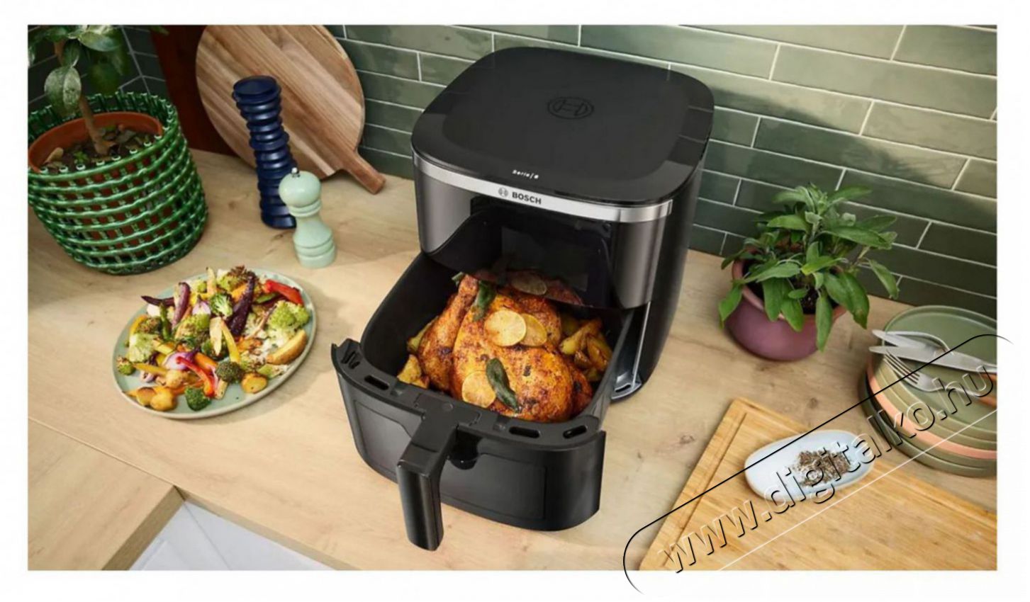 Bosch MAF671B1 Forr&oacute;levegős s&uuml;tő Konyhai term&eacute;kek - Konyhai kisg&eacute;p (s&uuml;t&eacute;s / főz&eacute;s / hűt&eacute;s / &eacute;telk&eacute;sz&iacute;t&eacute;s) - Olajs&uuml;tő - 530326