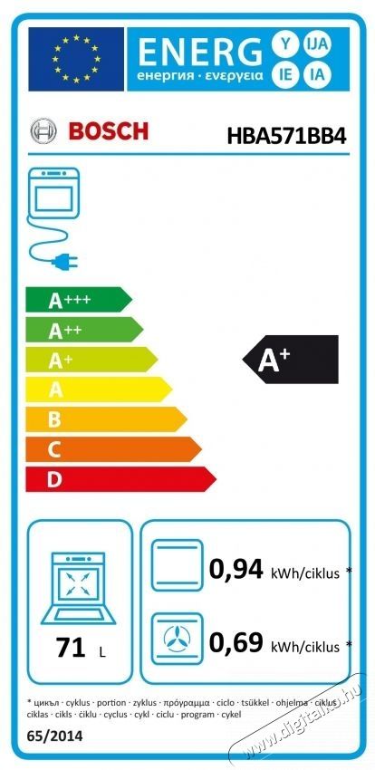 Bosch HBA571BB4 s&uuml;tő Konyhai term&eacute;kek - S&uuml;tő-főzőlap, tűzhely (be&eacute;p&iacute;thető) - S&uuml;tő (be&eacute;p&iacute;thető) - 532862