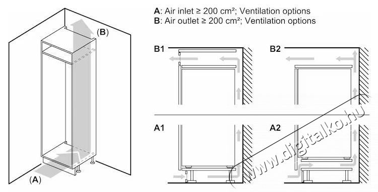 Bosch KIL82VFE0, Be&eacute;p&iacute;thető egyajt&oacute;s hűtőszekr&eacute;ny, 280 l, E energiaoszt&aacute;ly, Megford&iacute;that&oacute; ajt&oacute;, M 177,2 cm Konyhai term&eacute;kek - Hűtő, fagyaszt&oacute; (be&eacute;p&iacute;thető) - Egyajt&oacute;s hűtő - 533046