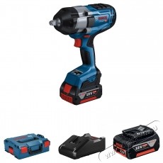 Bosch Professional GDS 18V-1000 Akkus &uuml;tvecsavaroz&oacute;, 18 V, 1750 RPM, 1000 Nm, 2600 &uuml;t&eacute;s/perc, 2 akkumul&aacute;tor + t&ouml;ltő, T&aacute;rol&oacute;doboz H&aacute;ztart&aacute;s / Otthon / K&uuml;lt&eacute;r - Szersz&aacute;m - Egy&eacute;b szersz&aacute;m - 534953