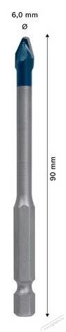 Bosch EXPERT HEX-9 Hard Ceramic 2608902307 f&uacute;r&oacute;sz&aacute;r, 6 x 90 mm H&aacute;ztart&aacute;s / Otthon / K&uuml;lt&eacute;r - Szersz&aacute;m - Csavarh&uacute;z&oacute; / kulcs / f&uacute;r&oacute; / szersz&aacute;m k&eacute;szlet - 535011