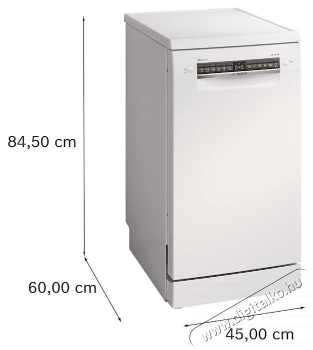 Bosch SPS4EMI17E mosogat&oacute;g&eacute;p, 45 cm, Rozsdamentes ac&eacute;l Konyhai term&eacute;kek - Mosogat&oacute;g&eacute;p - Keskeny (45cm-ig) szabadon&aacute;ll&oacute; mosogat&oacute;g&eacute;p - 534939