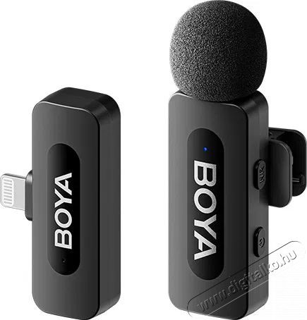 Boya BY-V1 V2.0 iPhone &eacute;s iPad mikrofon Fot&oacute;-Vide&oacute; kieg&eacute;sz&iacute;tők - Mikrofon - Cs&iacute;ptetős, fej &eacute;s kitűző mikrofon - 524436