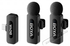 Boya BY-V2 V2.0 iPhone és iPad mikrofon Fotó-Videó kiegészítők - Mikrofon - Csíptetős, fej és kitűző mikrofon - 524441