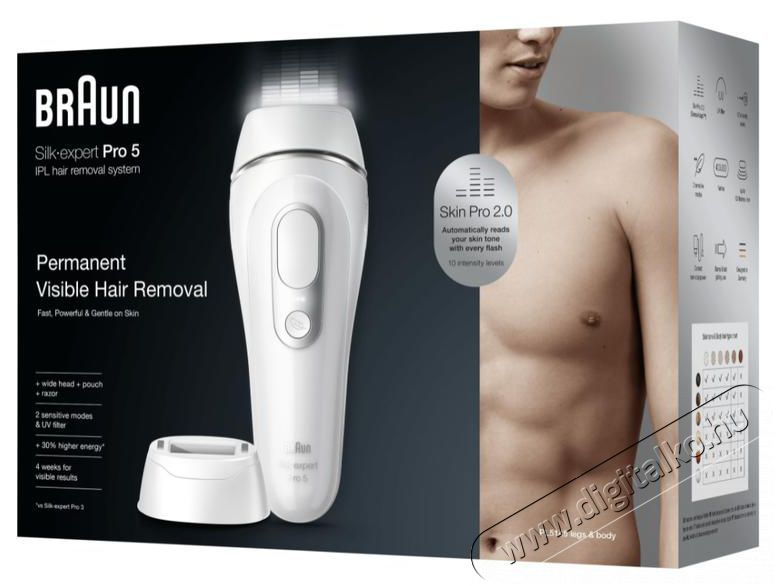 BRAUN SILK-EXPERT IPL PL5145 villan&oacute;f&eacute;nyes szőrtelen&iacute;tő Sz&eacute;ps&eacute;g&aacute;pol&aacute;s / Eg&eacute;szs&eacute;g - Szőrtelen&iacute;tő / borotva - Tart&oacute;s szőrtelen&iacute;tő - 381083