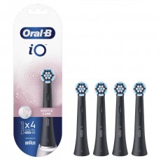 BRAUN Oral-B iO fogkefefej Gentle Care Black 4db Sz&eacute;ps&eacute;g&aacute;pol&aacute;s / Eg&eacute;szs&eacute;g - Sz&aacute;j / fog &aacute;pol&aacute;s - Elektromos fogkefe - 399694