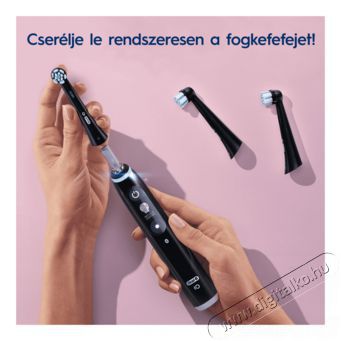 BRAUN Oral-B iO fogkefefej Gentle Care Black 4db Sz&eacute;ps&eacute;g&aacute;pol&aacute;s / Eg&eacute;szs&eacute;g - Sz&aacute;j / fog &aacute;pol&aacute;s - Elektromos fogkefe - 399694