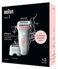 BRAUN Silk·épil 7 7-030 Epilátor Fehér/rózsaszín Szépségápolás / Egészség - Szőrtelenítő / borotva - Női szőrtelenítő - 501028