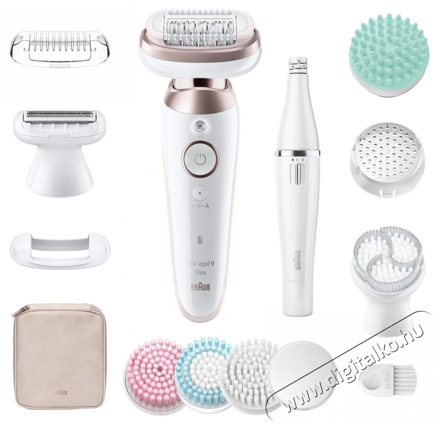 BRAUN Silk&middot;&eacute;pil 9 Flex 9-580 3D SkinSpa Epil&aacute;tor Sz&eacute;ps&eacute;g&aacute;pol&aacute;s / Eg&eacute;szs&eacute;g - Szőrtelen&iacute;tő / borotva - Női szőrtelen&iacute;tő - 501381