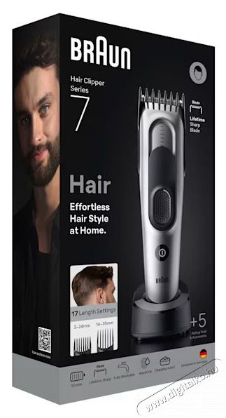 BRAUN HC 7590 hajv&aacute;g&oacute; Sz&eacute;ps&eacute;g&aacute;pol&aacute;s / Eg&eacute;szs&eacute;g - Haj&aacute;pol&aacute;s - Haj / szak&aacute;ll v&aacute;g&oacute;, ny&iacute;r&oacute; - 506897
