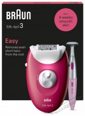 BRAUN Silk-&eacute;pil 3 3-202, m&aacute;lna Sz&eacute;ps&eacute;g&aacute;pol&aacute;s / Eg&eacute;szs&eacute;g - Szőrtelen&iacute;tő / borotva - Női szőrtelen&iacute;tő - 511831