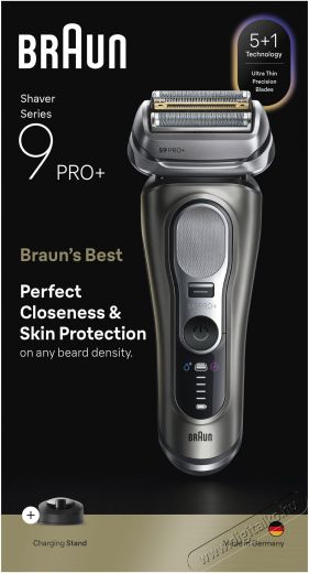 BRAUN Series 9 PRO+ Wet&Dry 9615s Borotva Sz&eacute;ps&eacute;g&aacute;pol&aacute;s / Eg&eacute;szs&eacute;g - Szőrtelen&iacute;tő / borotva - F&eacute;rfi borotva - 524485