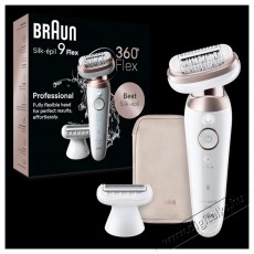 BRAUN Silk-&eacute;pil 9 9-030 Flex 360 Wet Dry epil&aacute;tor, Smart Touch, 40 csipesz, 2 sebess&eacute;g, Borotvafej + f&eacute;sű, Utaz&oacute;t&aacute;ska, Feh&eacute;r/Bronz Sz&eacute;ps&eacute;g&aacute;pol&aacute;s / Eg&eacute;szs&eacute;g - Szőrtelen&iacute;tő / borotva - Női szőrtelen&iacute;tő - 533091