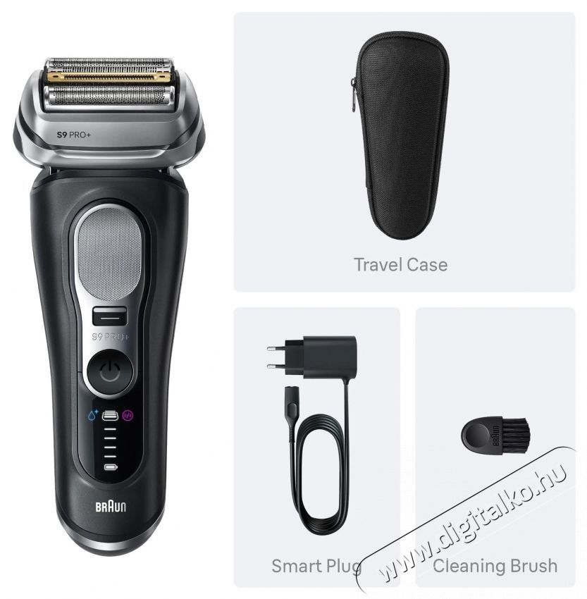 BRAUN Series 9 PRO+ Wet&Dry 9600s Borotva Sz&eacute;ps&eacute;g&aacute;pol&aacute;s / Eg&eacute;szs&eacute;g - Szőrtelen&iacute;tő / borotva - F&eacute;rfi borotva - 524484