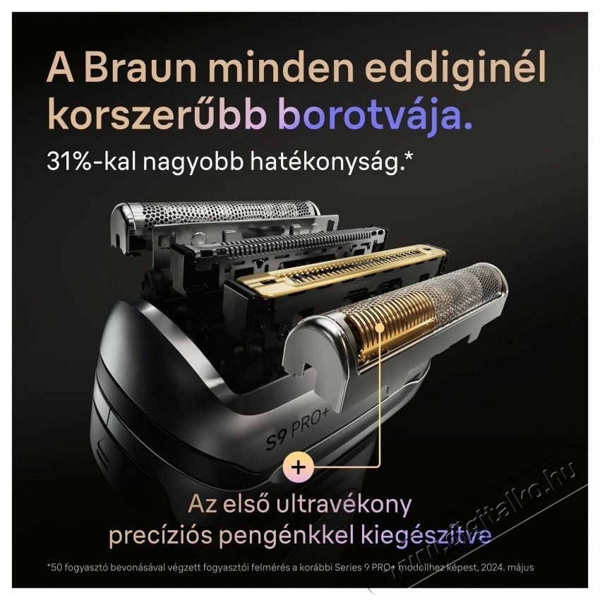 BRAUN Series 9 PRO+ Wet&Dry 9600s Borotva Sz&eacute;ps&eacute;g&aacute;pol&aacute;s / Eg&eacute;szs&eacute;g - Szőrtelen&iacute;tő / borotva - F&eacute;rfi borotva - 524484