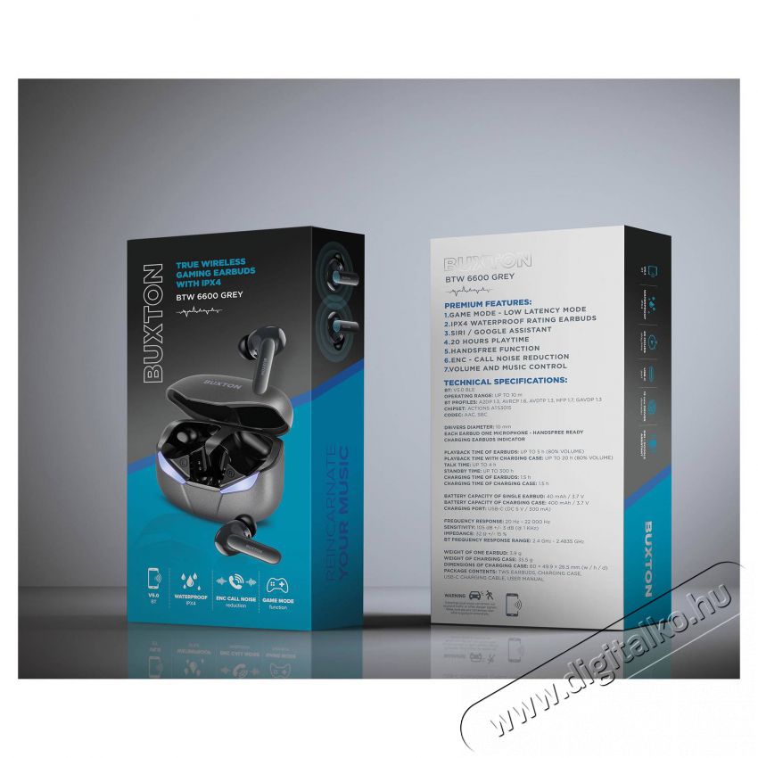 Buxton BTW 6600 Bluetooth F&uuml;lhallgat&oacute; - sz&uuml;rke Audio-Video / Hifi / Multim&eacute;dia - F&uuml;l &eacute;s Fejhallgat&oacute;k - F&uuml;lhallgat&oacute; - 400499