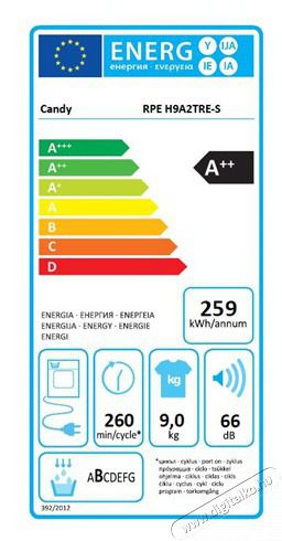 Candy RPE H9A2TRE-S sz&aacute;r&iacute;t&oacute;g&eacute;p hőszivatty&uacute;s H&aacute;ztart&aacute;s / Otthon / K&uuml;lt&eacute;r - Mos&oacute;g&eacute;p / sz&aacute;r&iacute;t&oacute;g&eacute;p - Sz&aacute;r&iacute;t&oacute;g&eacute;p - 471690