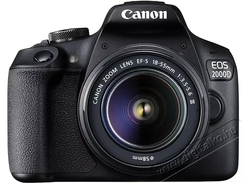 CANON EOS 2000D DSLR f&eacute;nyk&eacute;pezőg&eacute;p + EF-S 18-55mm f/3.5-5.6 DC III + SB130 t&aacute;ska + 16GB SD k&aacute;rtya (2728C054) F&eacute;nyk&eacute;pezőg&eacute;p / kamera - DSLR t&uuml;k&ouml;rreflexes f&eacute;nyk&eacute;pezőg&eacute;p - 374221