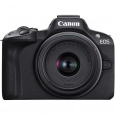 CANON EOS R50 t&uuml;k&ouml;r n&eacute;lk&uuml;li kamera, 24.2 MP, 4K + 18-45 mm objekt&iacute;v, Fekete (5811C033AA) - F&eacute;nyk&eacute;pezőg&eacute;p / kamera - MILC cser&eacute;lhető objekt&iacute;ves kompakt f&eacute;nyk&eacute;pezőg&eacute;p - 534772
