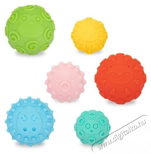 Canpol Babies puha &eacute;rz&eacute;kelős labd&aacute;k 6 darab H&aacute;ztart&aacute;s / Otthon / K&uuml;lt&eacute;r - J&aacute;t&eacute;k / Sport - Baba j&aacute;t&eacute;k - 537755