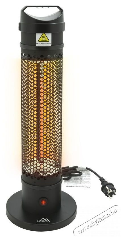 Cattara &Aacute;ll&oacute; infrav&ouml;r&ouml;s hősug&aacute;rz&oacute; 1000 W 230 V H&aacute;ztart&aacute;s / Otthon / K&uuml;lt&eacute;r - Fűt&eacute;s - Hősug&aacute;rz&oacute; / fűtőtest - 524502