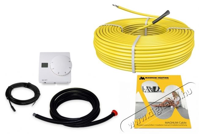 C&F Technics padl&oacute;burkolat al&aacute; telep&iacute;thető fűt&eacute;scső, (17W) 3300W + Digit&aacute;lis padl&oacute;&eacute;rz&eacute;kelős termoszt&aacute;t, 194.1 m H&aacute;ztart&aacute;s / Otthon / K&uuml;lt&eacute;r - Fűt&eacute;s - Hősug&aacute;rz&oacute; / fűtőtest - 536300